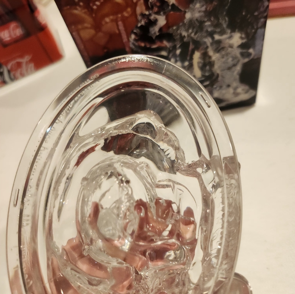 Coke-Cola Clear Glass Santa Claus Figurine - Picture 6 of 11